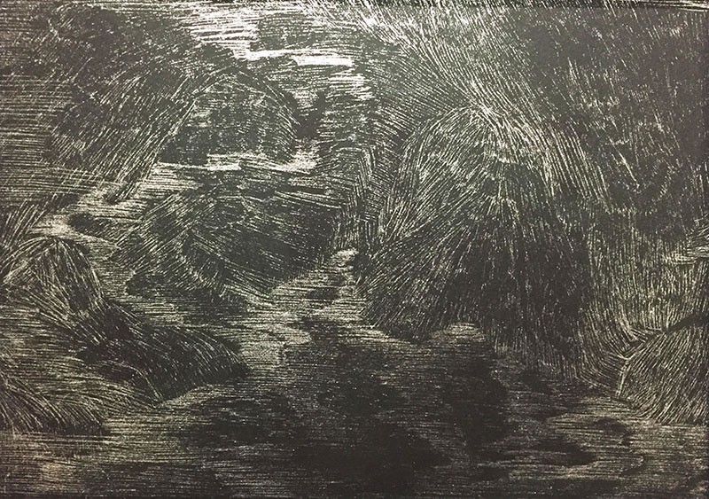 <span class=titre_dessin>Eclats</span>(détail)dessins stylo argenté sur papier noir contrecollés Dibon, 20 x 30 cm, 2021